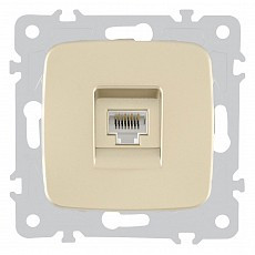 Розетка ethernet rj-45 без рамки arte milano am-205 205.45-1.shampan